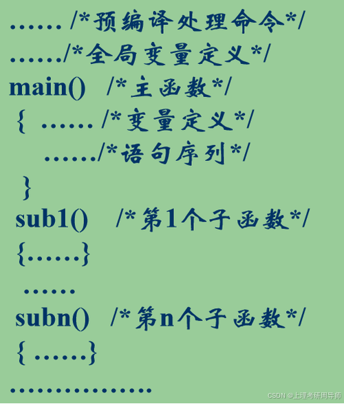 .是构成c语言程序的基本单位.