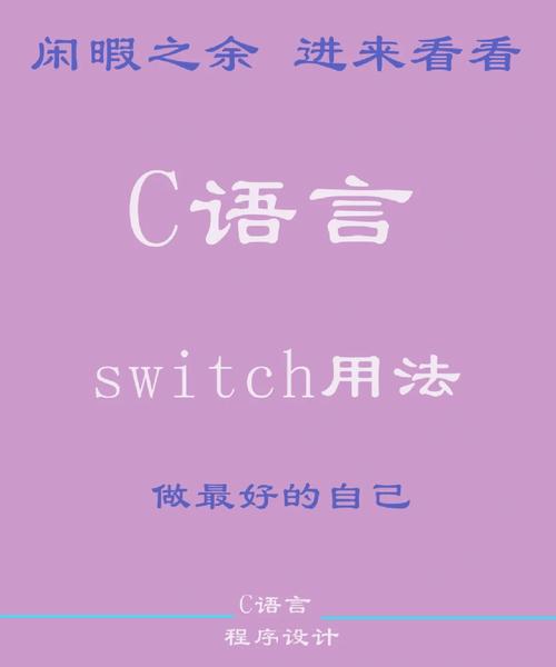 c语言switch case语句例子