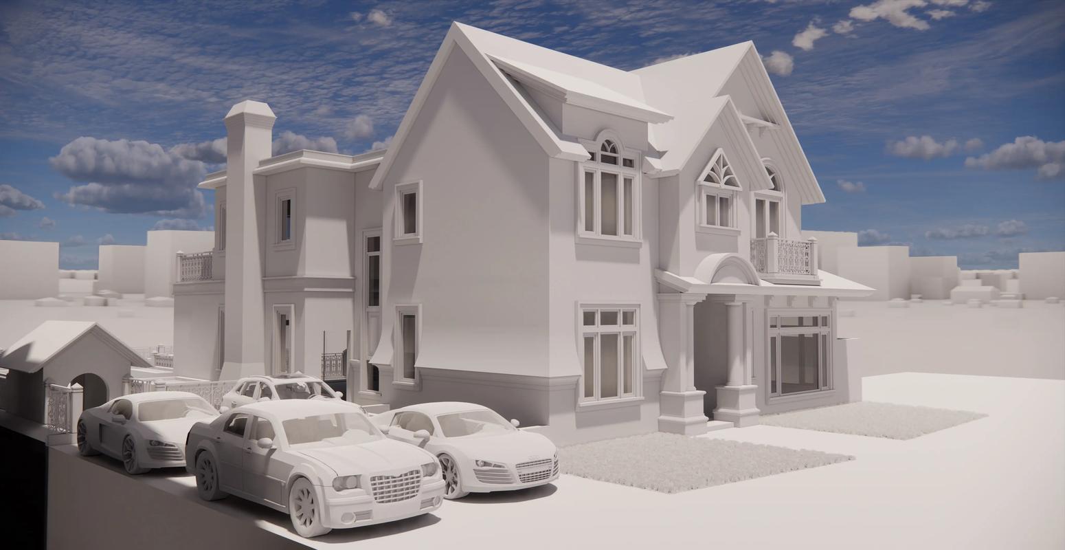 dede白色房产模板